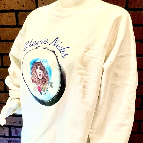 RARE 1/50 Stevie Nicks Sweatshirt Two Sided Where Dreams Unwind Crystal Ball Lg - Picture 4 of 9